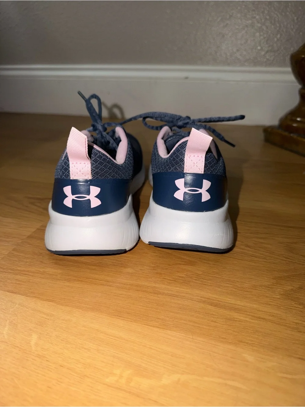 Under Armour Navy and Pink Women's Athletic Running Sneakers